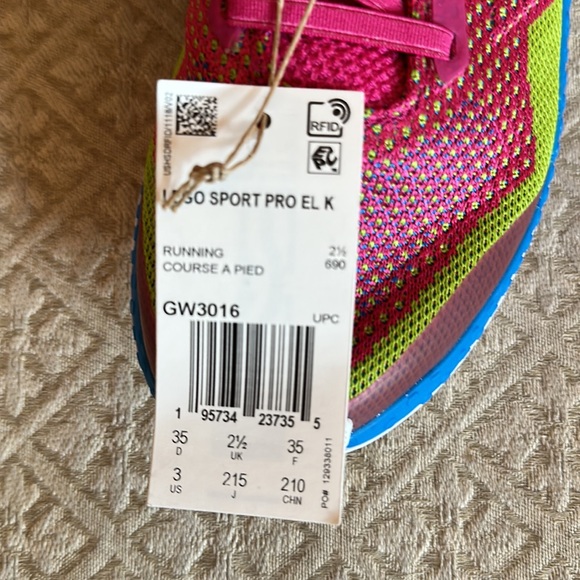 ADIDAS X LEGO® SPORT PRO EL K SNEAKER - kids size 3 - Picture 6 of 7